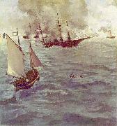 Edouard Manet Schlacht zwischen der Germany oil painting artist
